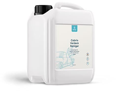 eco:fy Cabrio Verdeck Reiniger Reinigungsmittel Spray zur Reinigung von Cabrio-Dach aus Stoff, Leder, Kunststoff, Kunstleder lösemittelfrei palmölfrei (2,5 l)