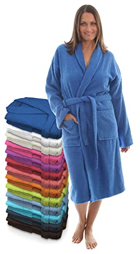 LEBENGOOD Albornoz Mujer 100% Algodón OEKO-TEX, Toalla Rizo Americano 450 gsm, Albornoces Juveniles, Ducha, Piscina, Bata Baño, Unisex,Hombre, Tallas S M L XL XXL 3XL