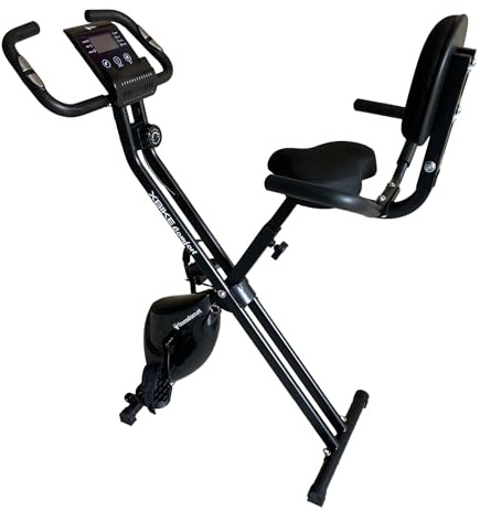 Cyclette da casa pieghevole con schienale COMFORT FD Sport X-Bike | Cyclette da camera | Fitness per l'allenamento a casa | Cyclette a resistenza magnetica | Bicicletta con schienale