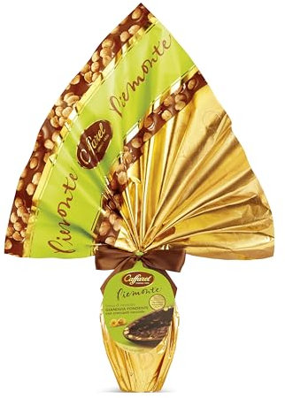 Caffarel Uovo di Pasqua al Gianduia Fondente con granella di nocciole IGP, Piemonte Nuova Ricetta 380g