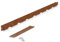 blizz-z terraflex cort Randeinfassung Cortenstahl-Set L 0,95 m x B 6 cm (5 Stück mit Zubehör) | Rasenkantenband, Beeteinfassung, biegbar, formbar, walzblank, Stärke 1 mm | Made in EU