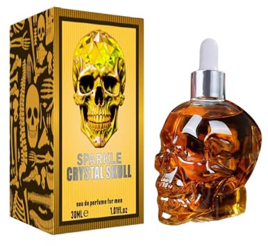 Tuxuseo 30 ml Perfume for Men, Skull Perfume with Dropper Lid, Aromatherapy Diffuser, The All-Day Light Fragrance for Daily Commuting, Travel Durable
