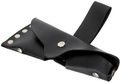 FONDOTIN Jeu De Haches Manche Chasse Voyage Garde Acier Léger De Camping Hachette Protecteur De Couverture De Professionnelle Tête De Housses De Cuir Black