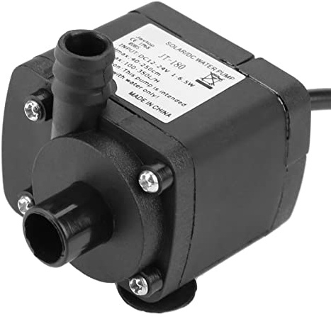Spacnana Mini Bomba de Fuente Eléctrica sin Escobillas de 24 V CC, Bomba de Agua Sumergible de bajo Ruido para Acuario, Pecera, Estanque Pequeño e Hidroponía