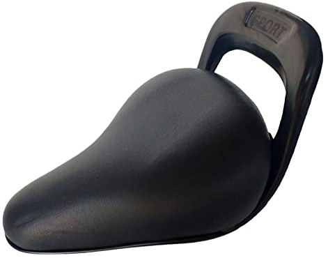 Homyl Sella per Bicicletta per Bambini, Sedile Ergonomico, Pelle PU, Imbottitura in Gel Traspirante, Superficie Antiscivolo, qualità Resistente per Biciclet, Nero