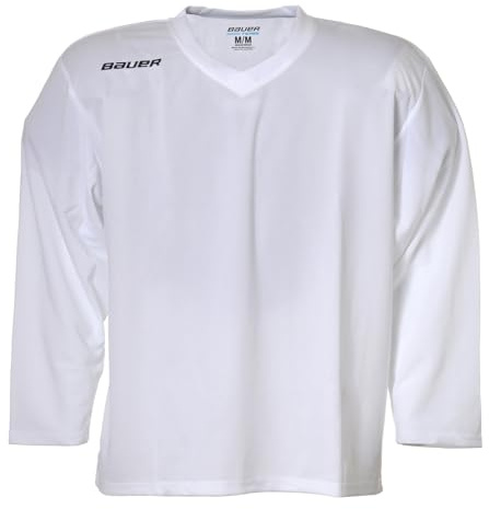 Bauer Flex Series Maillot d'entraînement de hockey sur glace – Blanc – Taille M/L