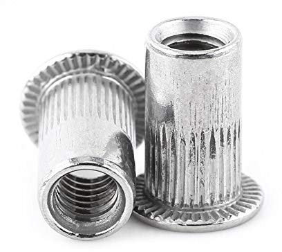Stainless Steel Rivet Nut M3-M8 Flat Head Threaded Blind Rivet Nut Insert Nutsert