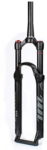splumzer [EU Stock MTB Gabel 26 27,5 29 Zoll MTB Federgabel Federweg 100mm,1-1/8 Straight Tube/Tapered Tube Mountainbike Gabeln (Konischer Manueller Sperre, 26 Zoll)