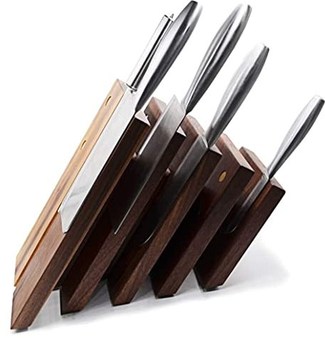 Bloque de Cuchillos de Cocina Portacuchillos De Cocina Soporte Magnético Fuerte for Cuchillos Bloque De Cuchillos De Madera Portacuchillas de Cocina Vacío