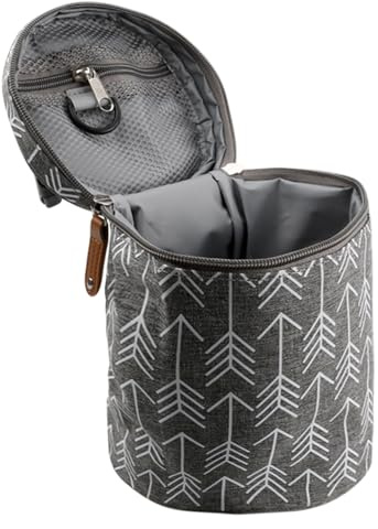 Vanyibro Sac isotherme pour biberon, sac thermique multifonction pour le lait maternel, portable et réglable, gris, Organiseur de sac