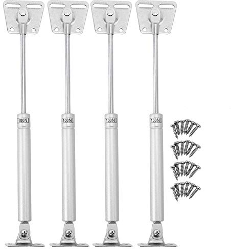 Support à Gaz, 4 Pièces/ensemble Charnière de Support à Gaz, Tige Hydraulique d'amortisseur de Tampon de Charnière de Séjour de Couvercle à Ressort à Gaz Robuste pour Charnières