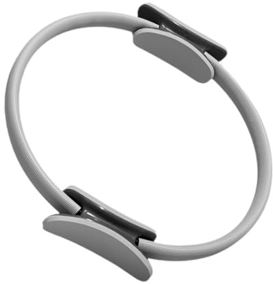 FLCPJGV Aro de Pilates Círculo de Fitness Aro de Entrenamiento de Muslos Círculo de Pilates Círculos de Fitness, Gris