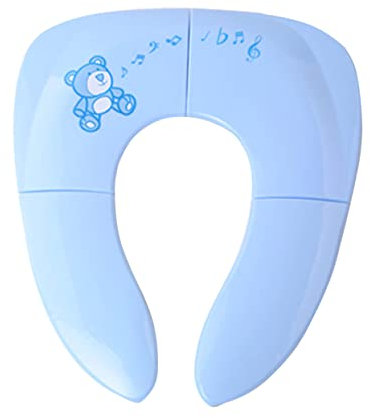 ANDRESLAD Faltbarer Tragbarer Babytöpfchensitz Aus Stabilem Pp-material Mit Rutschfesten Pads Und Niedlichem Bärendesign Kompakt Leicht Für Reisen Hause