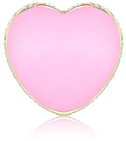 Tyqour Résine Nail Art Palette Rose Manucure Peinte Palette Bord Doré Support à Ongles Présentoir Vernis à Ongles Palette Mélange Résine Nail Art Palette Accessoires en Forme de Cœur Cosmétique Outils