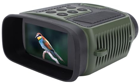 Night Vision Goggles - 4K 48MP Night Vision Binoculars med 3 skärm, 10x Optical/8x Digital Zoom, 7 IR -nivåer, 5000mAh Laddningsbart Batteri, för Camping, Fågelskådning