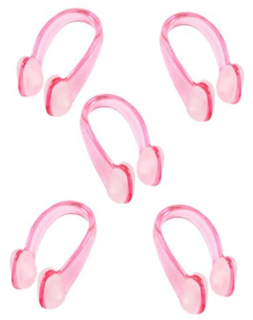 GAROZATION 5stücke Schwimm-nasenklammern Aus Hautfreundlichem Silikon rutschfest Und Bequem Und Leicht Mit Tragbarem Etui Wirksamer Schutz Vor Wasser Im Nasenbereich Für Erwachsene Und Junge