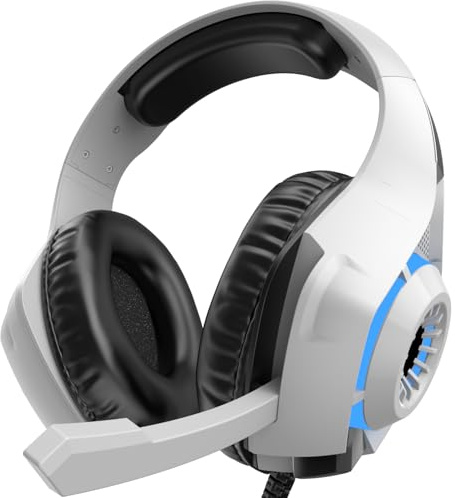 Generico Cuffie Gaming con Microfono Morbido,cuffie cablate per bambini con microfono, cuffie cablate per bambini per l'apprendimento online/scuola/viaggi