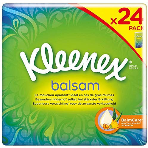 Kleenex Balsam Taschentücher Pocket (24 x 9 Tücher), 1 Stück