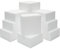 Juvale Craft Foam Square Blocks for Sculpture, Modeling, DIY Arts and Crafts - 12-Pack, White, 10 x 10 x 5 cm Each