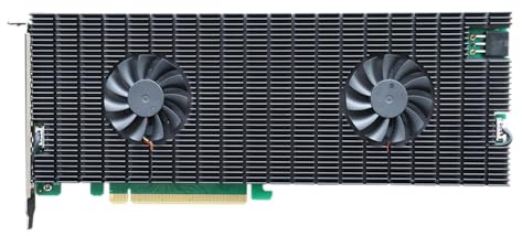 HighPoint 8-Port M.2 SSD7140A PCIe Gen3 NVMe RAID Controller for Windows, Mac & Linux Systems.