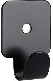 SIRO Kleiderhaken Odenthal, Schlicht, Stahl schwarz matt pulverbeschichtet, 41 mm x 15 mm x 30 mm, 2177/PB12