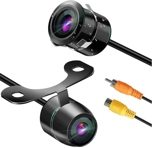 Telecamera di retromarcia per auto - [Visione notturna HD] [Angolo di 170°] posteriore con design uso - Telecamera di retromarcia universale impermeabile per camion SUV RV