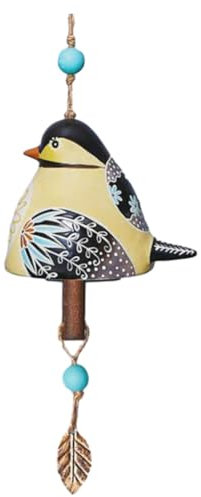 Simpls Vogelgesang Glocke Gartendekoration, HäNgendes Rustikales, AnhäNger Metallrohrglocke TüRglocke AnhäNger E