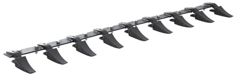 VEVOR Spadstång, 1,8 m högpresterande traktorspade, 9-tandad skena för lastare, traktor, kompaktlastare, 2 000 kg lastkraft, skruvdesign, för effektiv markutgrävning och skyffelskydd