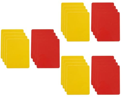 BESPORTBLE 3 Sätze Sport Rot-gelbe Karten Schiedsrichter Karten Schiedsrichterkarten Fußballtrikots Fußball Rot Und Werfen Multifunktions-fußballkarten Tragbare Fußballkarten PVC 8 Stück * 3