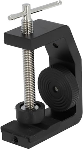 Fotografi C -klämma Justerbar med 3 X 1/4 -tumsskruvar, för DSLR -kameror Stativ, Tabeller Upp Till 60 Mm Tjocklek, Aluminiumlegering Gummi, Bärbar, Hem eller Utomhusskytte