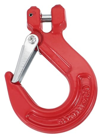PATIKIL Lifting Hook, Large Opening Crane Hoist Hook Strong Load Bearing 2470 lbs Alloy Steel Sling Hook for Construction Engineering Factory Lifting, 1.12 Ton