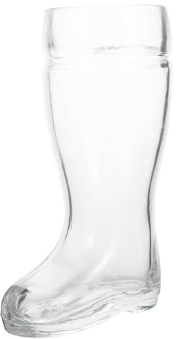 HIAKDOFT Copa de Vidrio Forma de Bota Resistente al Calor para Cócteles Vodka Cerveza Bar Hogar Decoración Única
