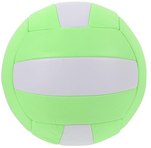 Abaodam Ballon de Volley-Ball Souple Taille 5 pour Entraînement Intérieur, Balle D'examen D'entrée Collège, Couleur Vert Blanc Marbré, Équipement Volley-Ball pour Salle, Balle de Sport