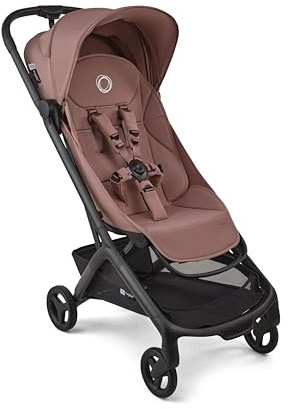 Bugaboo Butterfly 2 Lightweight Travel Stroller Cabin Size, One-Hand Fold Portable Pushchair, Baby Buggy with Reclining Seat, Storage Basket, Carry Strap – from 6 Months to 4 Years – Dusty Pink