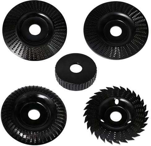 5 Piezas Muela Amoladora Madera Muela Abrasiva, 125/75mm Disco Radial