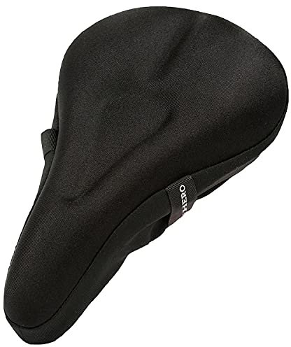 Fahrradsattel Überzug - Gel Sattelbezug Fahrrad wasserdicht schmale Sattel (28cm x 18cm) Mountainbike, Rennrad, E-Bike - Bequem, rutschfest Fahrradsitz Polster - Sattelüberzug Fahrrad Sitzpolster
