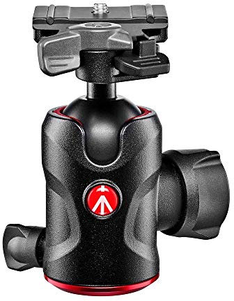 Manfrotto Compact Ball Head 496, Fluid Ball Head for Camera Tripod, Camera Stabilizer, Photography Equipment, for Precise Framing