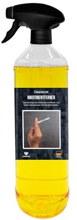 Cleanerist 1 L Ruß und Nikotinreiniger AP05 | Nikotinentferner Russentferner | Nikotin Reiniger anti Rauch | Kunststoffreiniger Nikotin-Ablagerungen