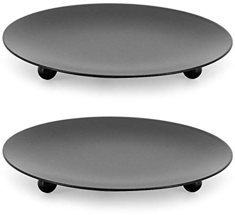 Gearific Pillar Candle Holders Candlestick Holders Metal Candle Plates Ideal for Incense Cones, Spa, Wedding, Pray, Home, Party, Decoration