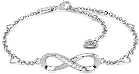 SERASAR Unendlichkeitszeichen Fußkettchen Damen Schmuck 925 Sterling Silber 18 Karat Gold Fussketterl Fußkette Mädchen Geschenk Idee Geburtstagsgeschenk für Frauen