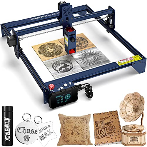 ATOMSTACK A5 M50 PRO lasergravyrmaskin, 40 W lasergravyrmaskin, CNC-trärouter skärning en stor yta lasergravyr 410 x 400 mm, diodlaserskärning 5,5 W