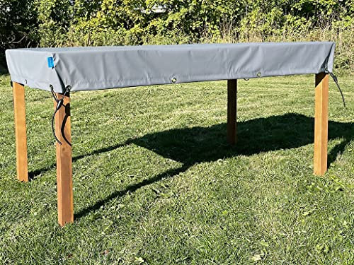 Tischplatten Schutzhülle Rechteckig 200x100cm | 100% Wasserdicht & Atmungsaktiv | Ideale Höhe von 15cm für Gartentische