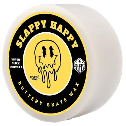 Slappy Happy Skateboard-Wachs – Super Slick Formel für glattes Schleifen und Gleiten, Skatewachs für Bordsteine, Ledges & Schienen, farbiges Wachs für Skateboards, Cruiser und Roller, erschwinglich,