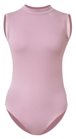 ROYAL SMEELA Ärmellos ballett trikot erwachsene stehkragen ballett body damen ballerina trikot rückenfrei ballett tanz body ballett tanz trikot frauen ballett tanztrikots tanzen body für Ballett