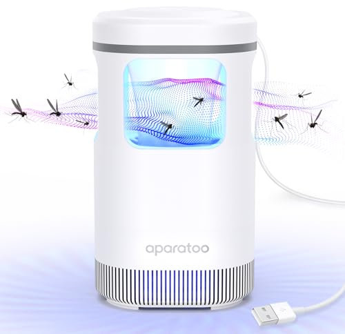 Insektenvernichter,Elektrischer Mückenfalle Mückenlampe mit USB,UV-Licht Insekten Mückenfalle Insektenlampe Fliegenvernichter für Schlafzimmer, Küche, Büro, Zuhause