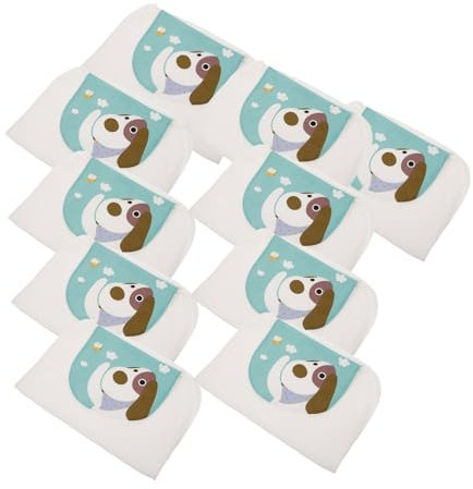 LRXIYODE 10 Stück Schweißhandtuch Waschlappen Aus Baumwolle Babyhandtücher Spucktuch Babyartikel Säuglingshandtücher Kleinkindprodukte Spucklappen Babywaschlappen Babyhandtücher