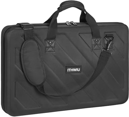 OUUTMEE DJ Hard Shell Carrying Bag, DJ Controller Case for Pioneer DDJ-RX/SX/SX2/SX3/FLX6，Denon MC7000/Denon MC4000