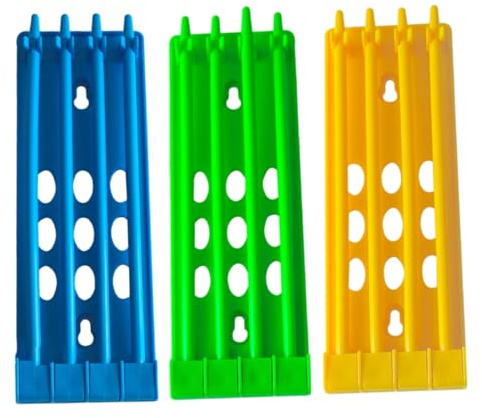 VICASKY 3pcs Pigeon Ring Holder Plastic Foot Ring Storage Rack for Racing Pigeons Multi-color Leg Band Organizer for Poultry Breeding Management
