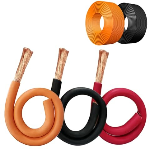 0,5–240 Mm² UL-listad EV-högspänning (1500V) Strömkabel 50FT 18 Gauge Ny Energi Elektrisk Ledning OFC-ledare -40°C Till 125°C, Oljebeständig XLPE-isolering(1.0mm2)