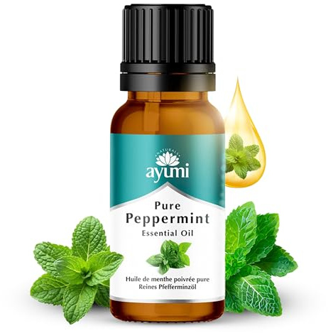 Ayumi Peppermint Oil Rat Repellent | 100% Pure Peppermint Oil Spider Repellent | Essential Oil for Bloating Relief | Aromatherapy Diffuser Oil | Headache and Migraine Relief |15ml